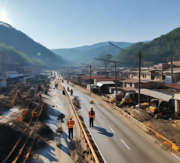 青田新闻公路改造工程，数字技术助力民生改善